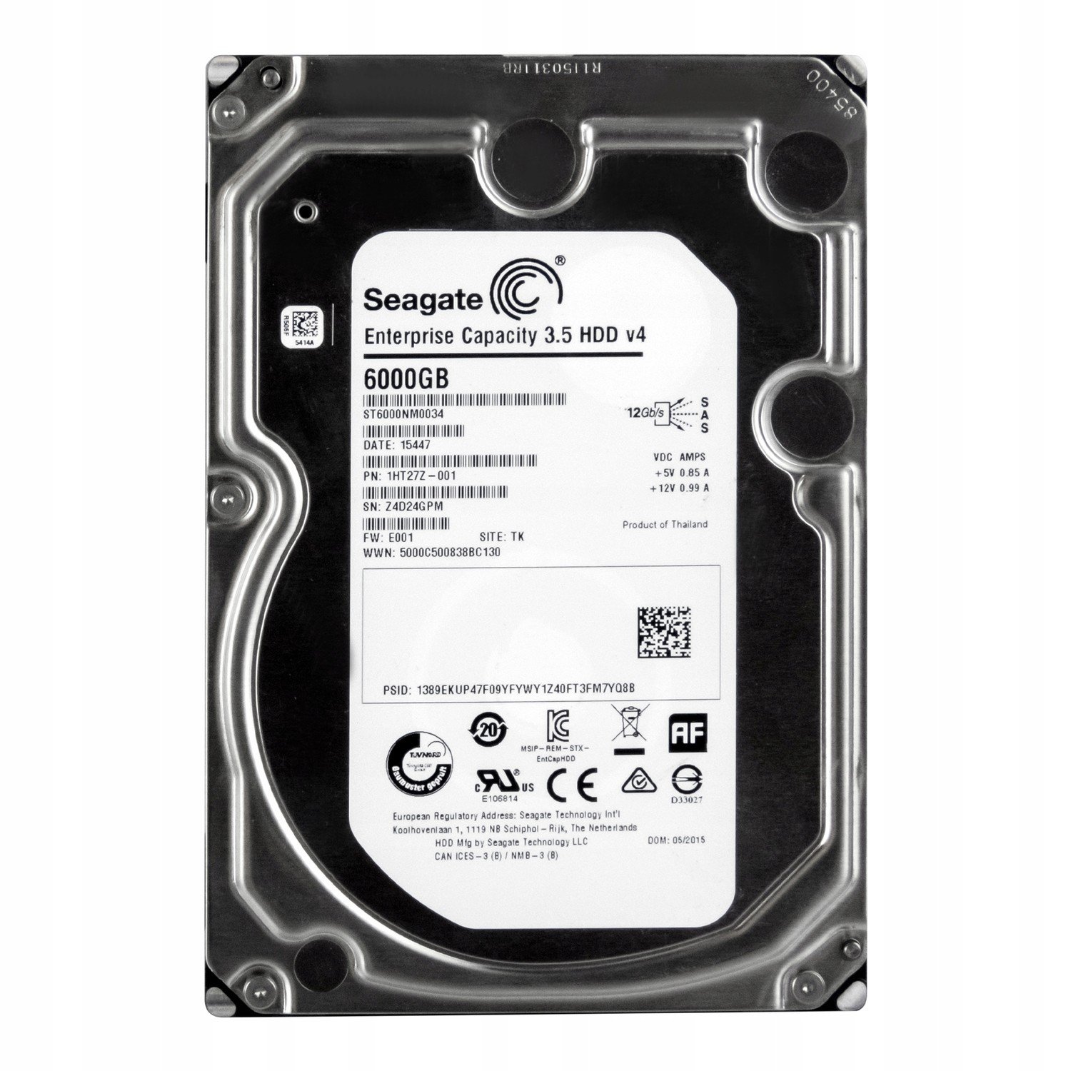 Seagate 6TB 7.2k 128MB SAS-3 3.5'' ST6000NM0034
