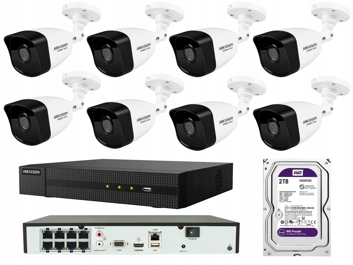 Monitoring Kamery Ip PoE Hikvision 4Mpx Vnější