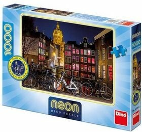 Puzzle Noční Amsterdam 1000 dílků (Defekt)