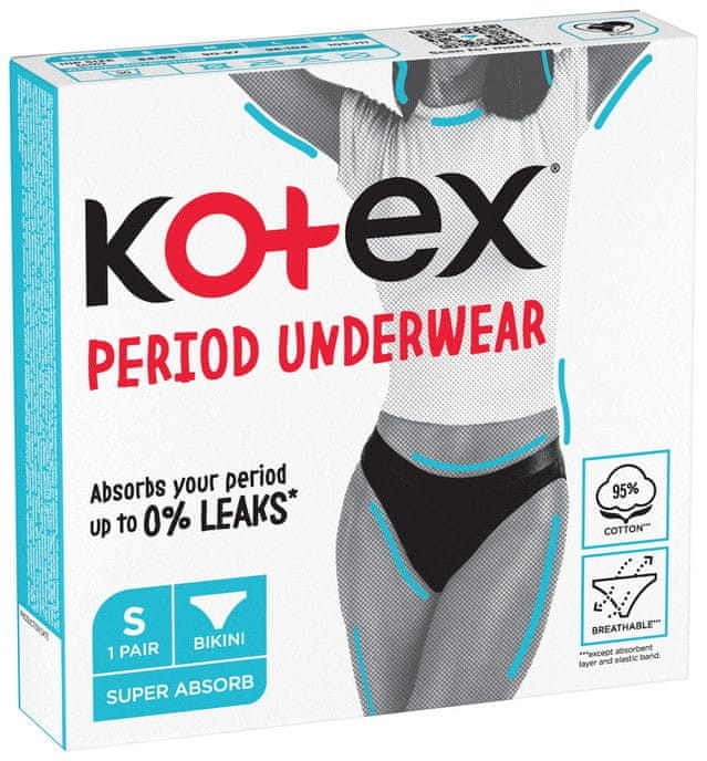 Kotex Period Underwear menstruační kalhotky vel. S