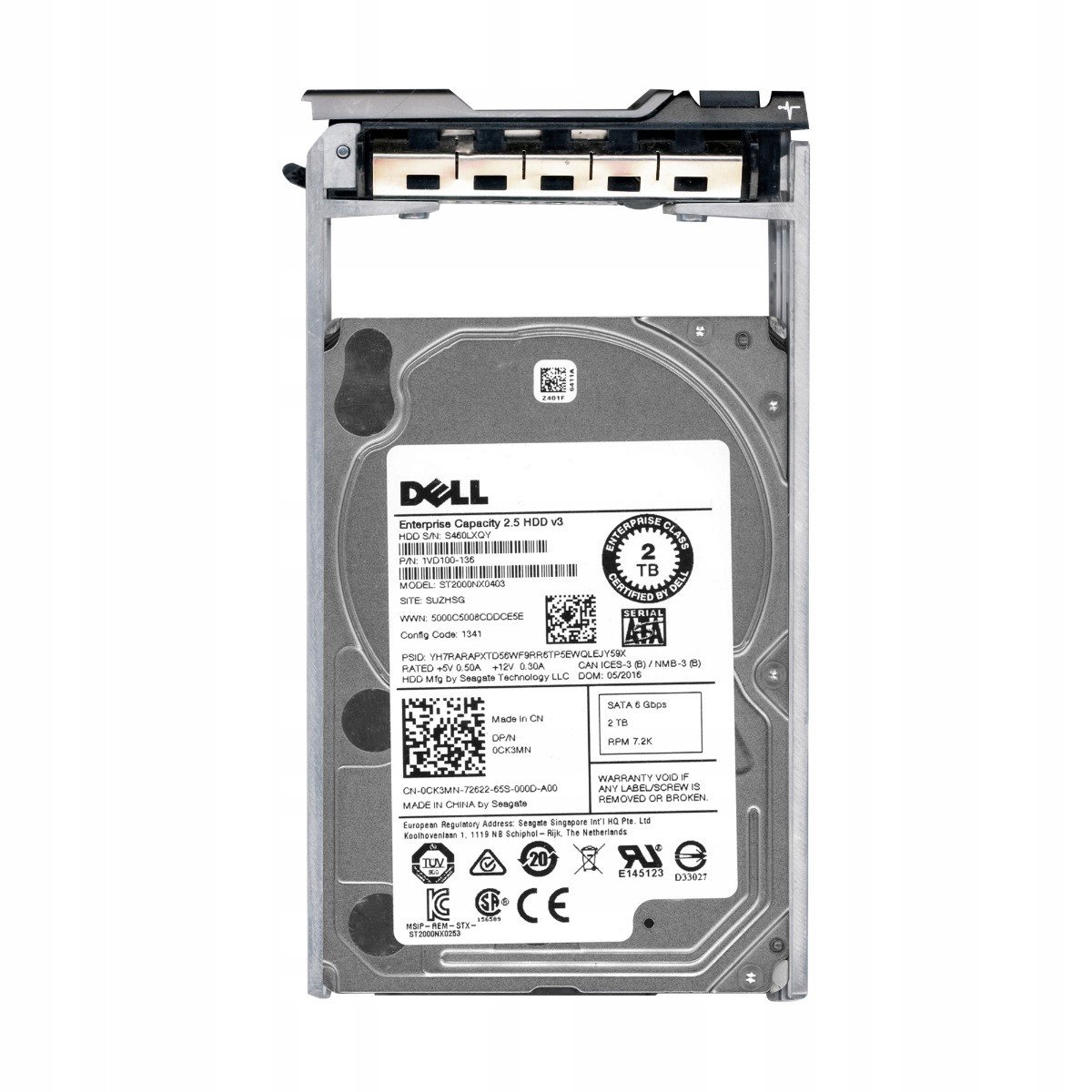 Dell 0CK3MN 2TB 7.2K Sata III 2.5'' ST2000NX0403