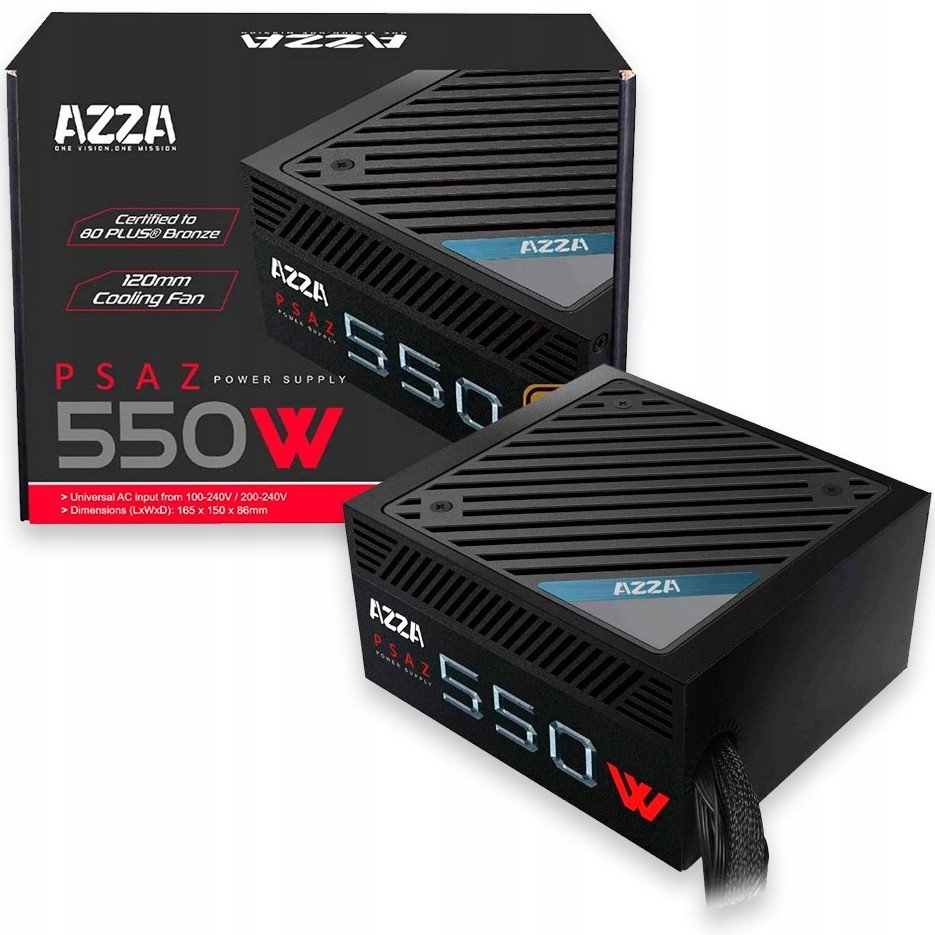 Počítačový zdroj Azza Psaz 550W 80+ Bronze