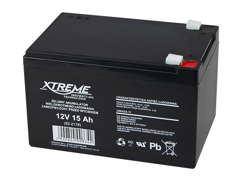 Baterie Xtreme 12 V 15 Ah