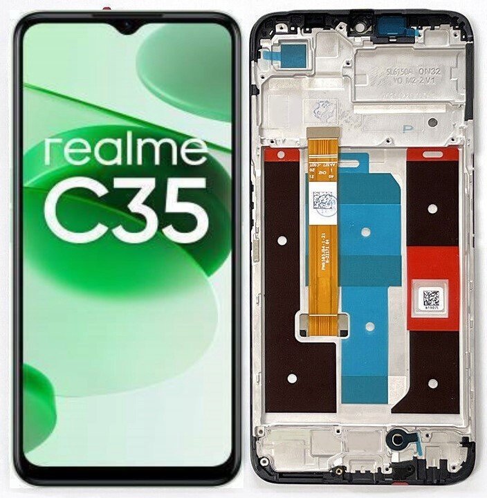 LCD Displej Dotykový Displej Pro Realme C35 Rámeček