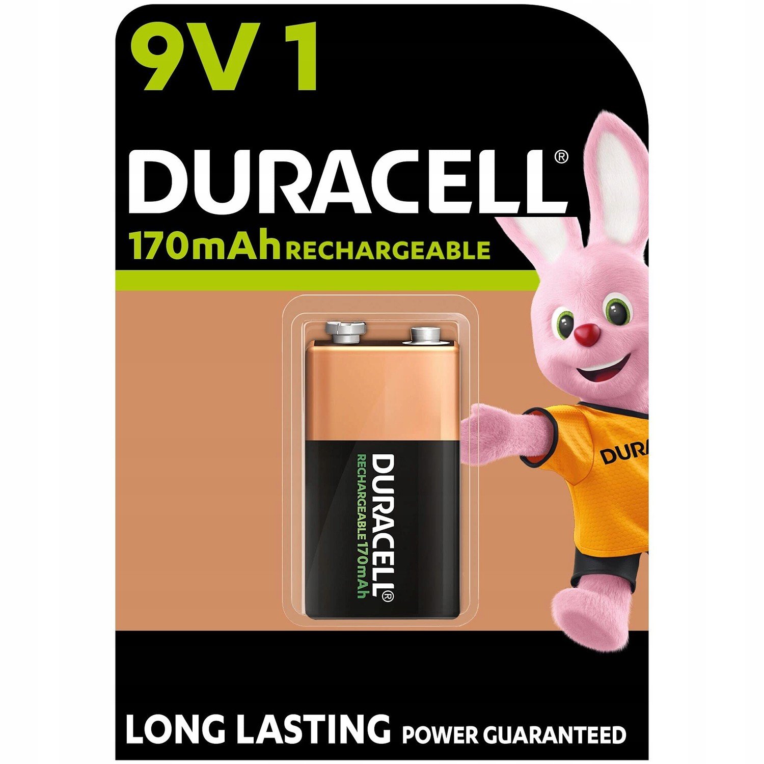 Baterie Duracell 9V HR-9V 6F22 170mAh