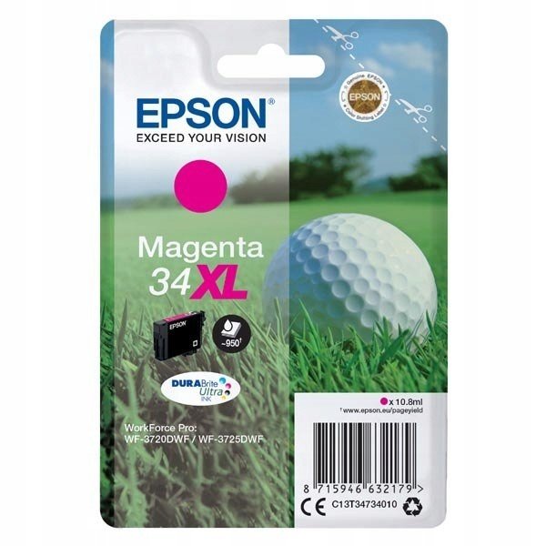Tisk Epson C13T34734010 červená (purpurová)