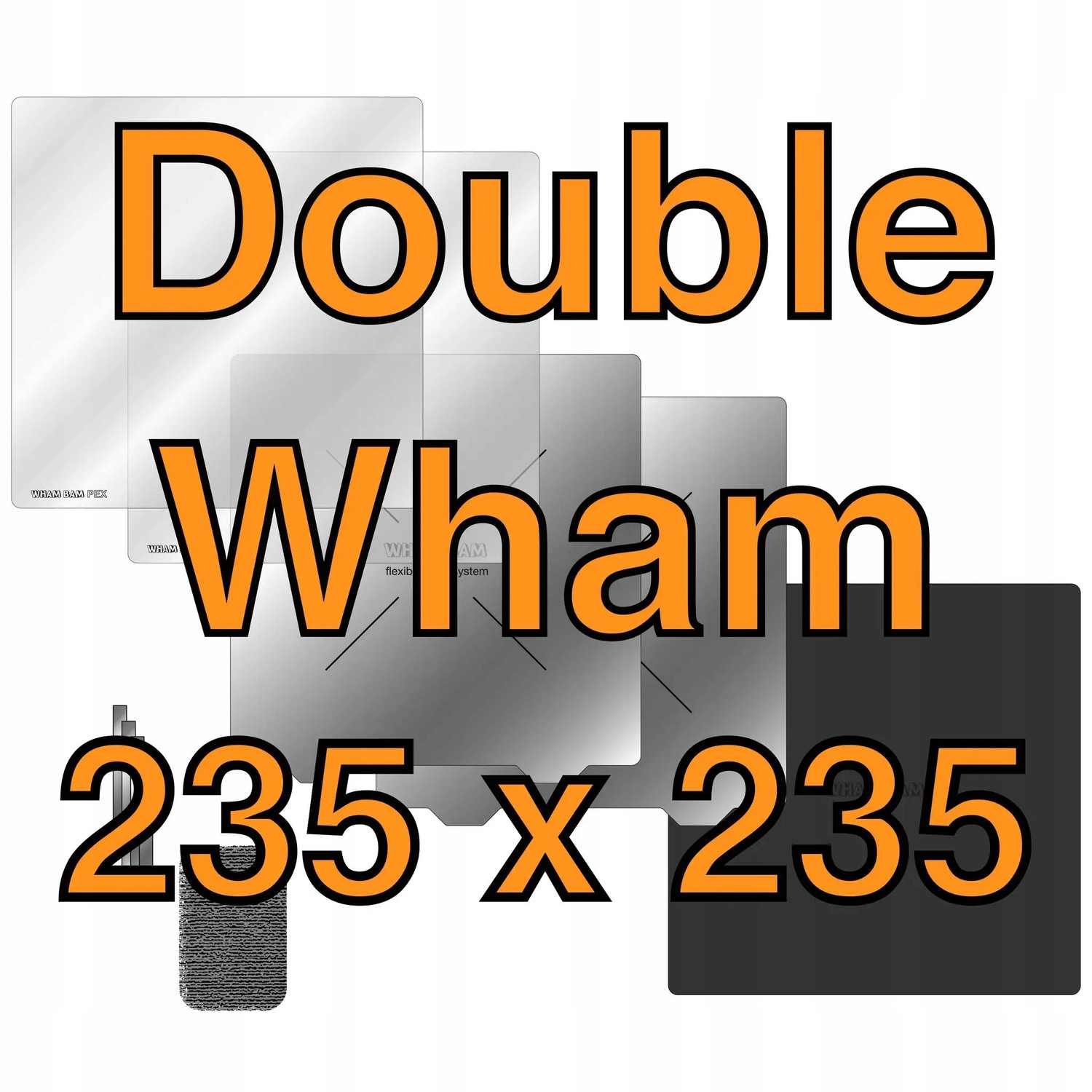 Double Wham Kit adhezivní podložka 235mm x 235mm