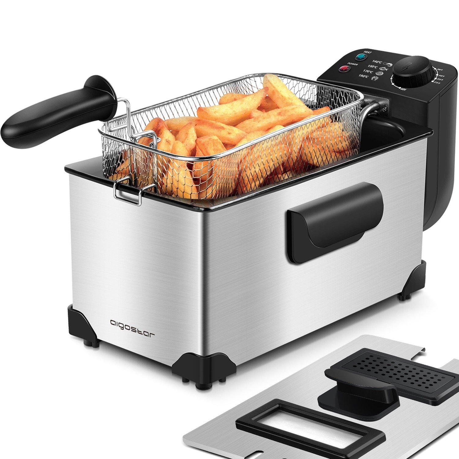 Fritéza 3L Aigostar 2200W ocel inox