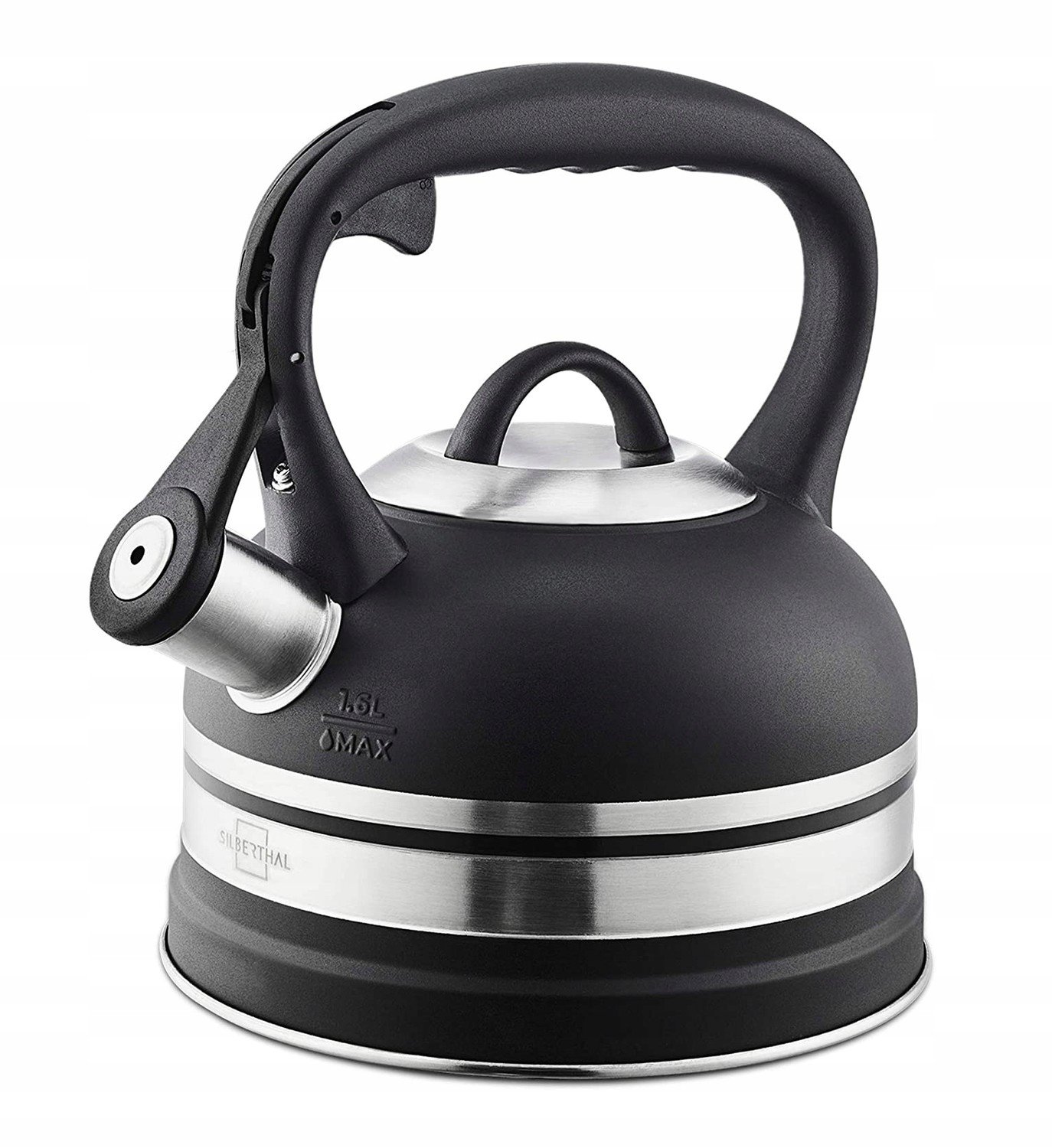 Rychlovarná konvice indukční ušlechtilá ocel černá Silberth