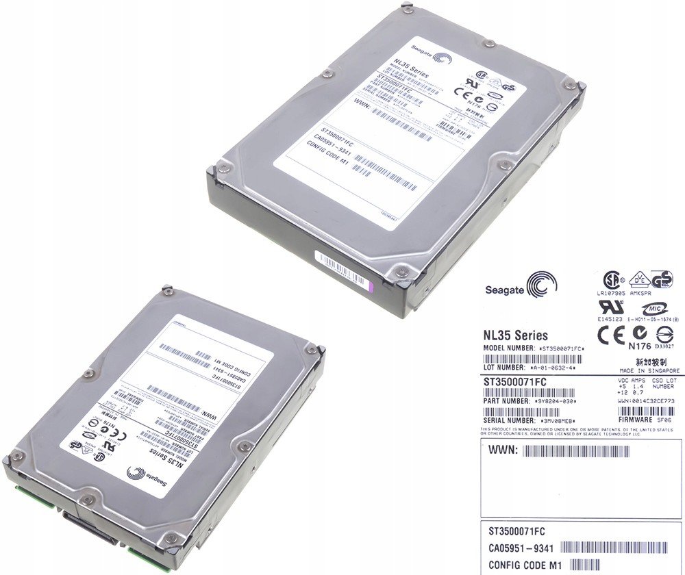 Fujitsu CA05951-9341 500GB Fc 7.2K ST3500071FC