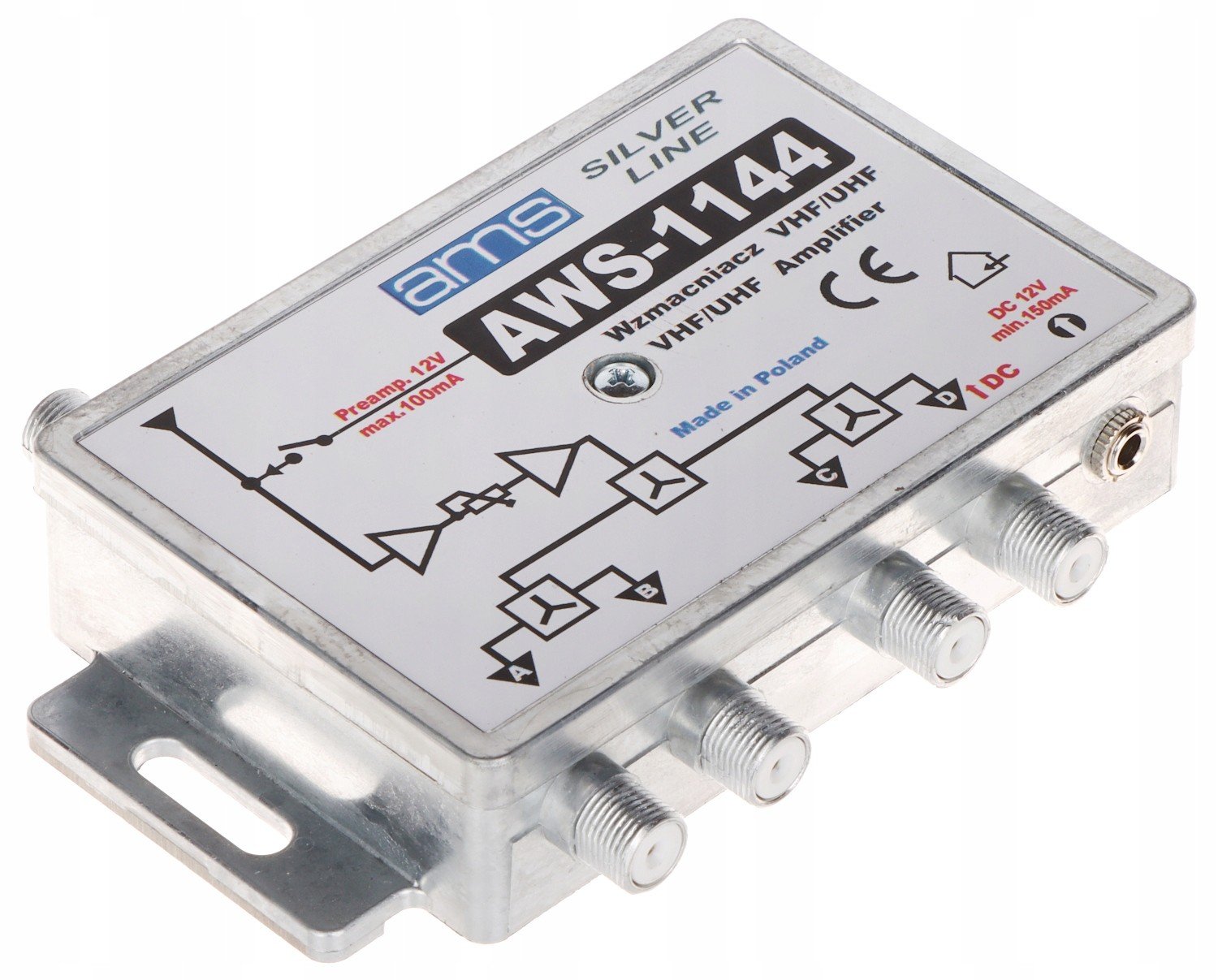 Anténní zesilovač s napájecím zdrojem AWS-1144