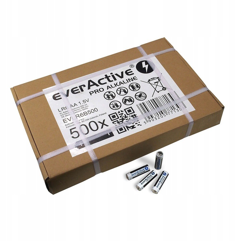 Baterie EverActive Pro Alkaline LR6/AA 500 ks
