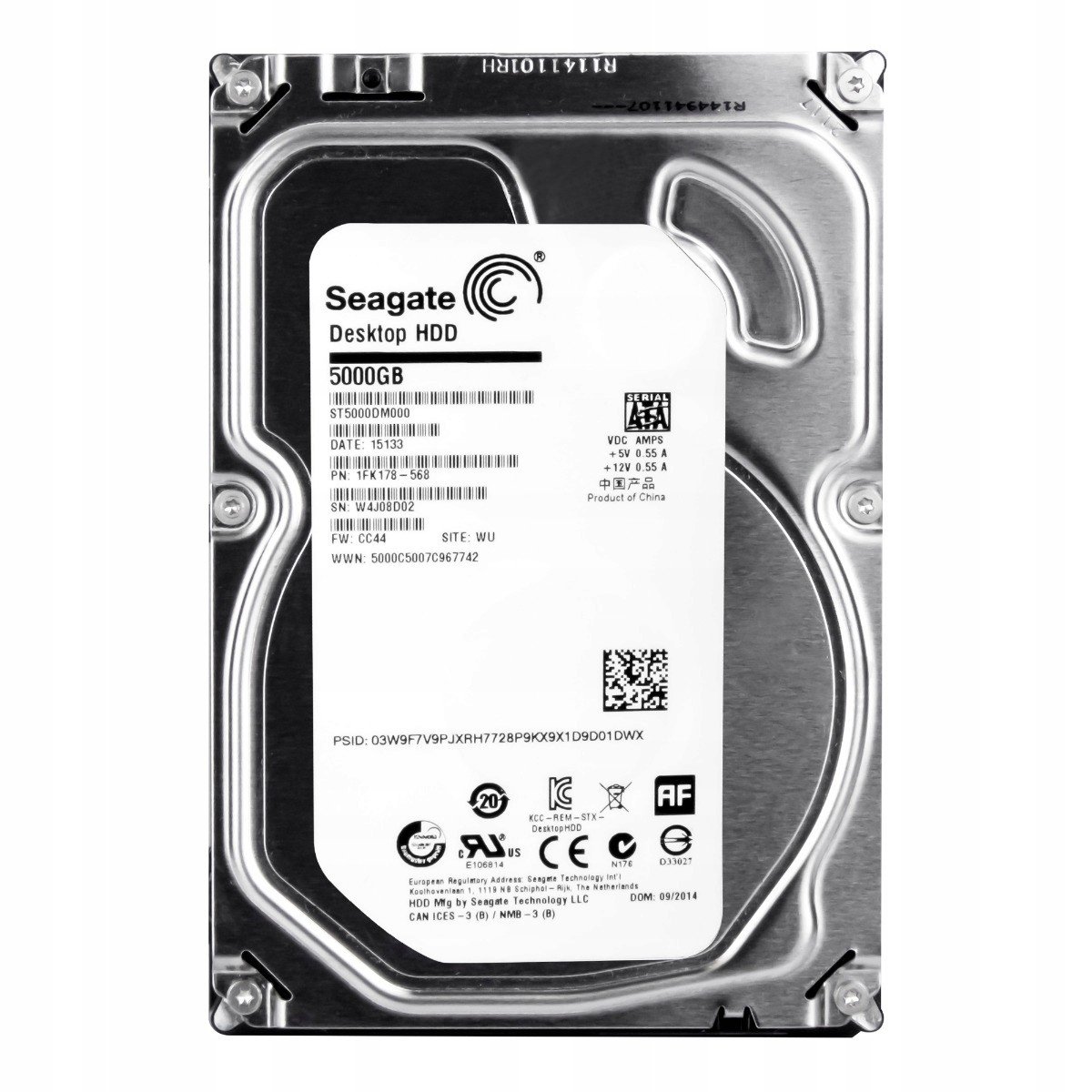 Seagate 5TB 5.9K 128MB Sata III 3.5'' ST5000DM000