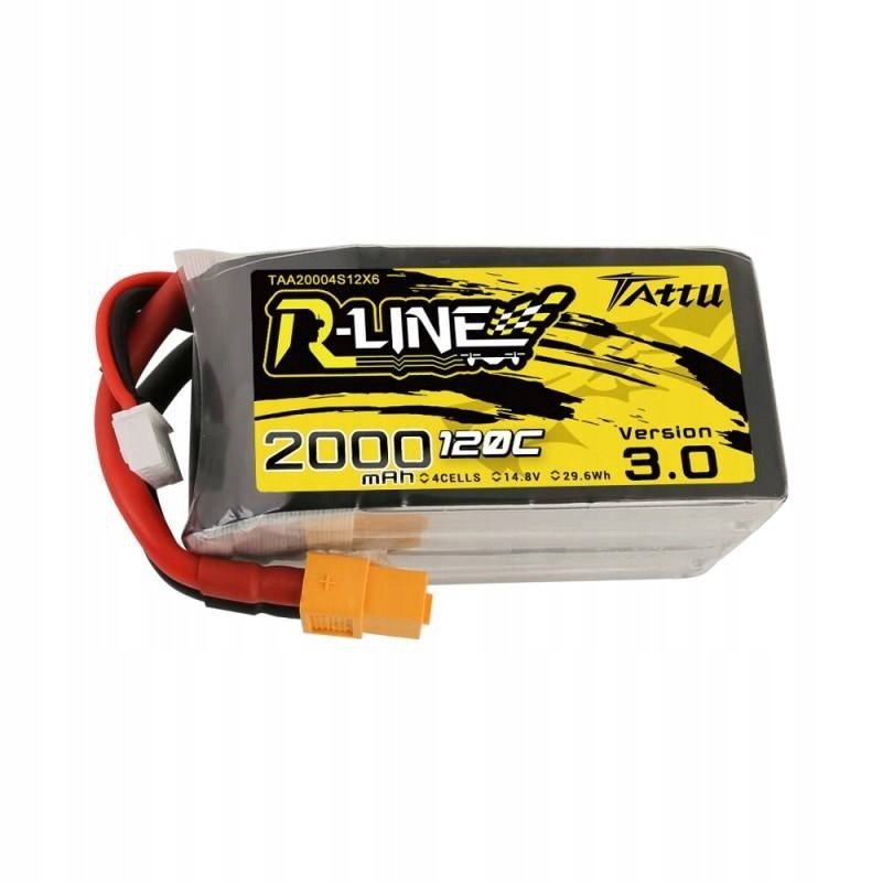 Baterie Tattu R-Line v3 2000mAh 14,8V 120C 4S1P