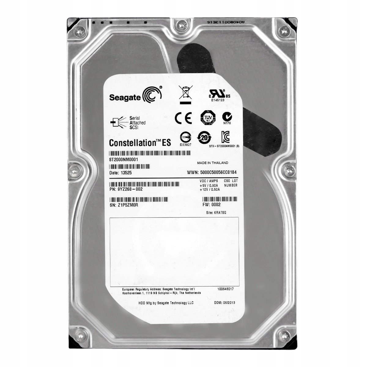 Seagate 2TB 7.2K 64MB SAS-2 3.5'' ST2000NM0001