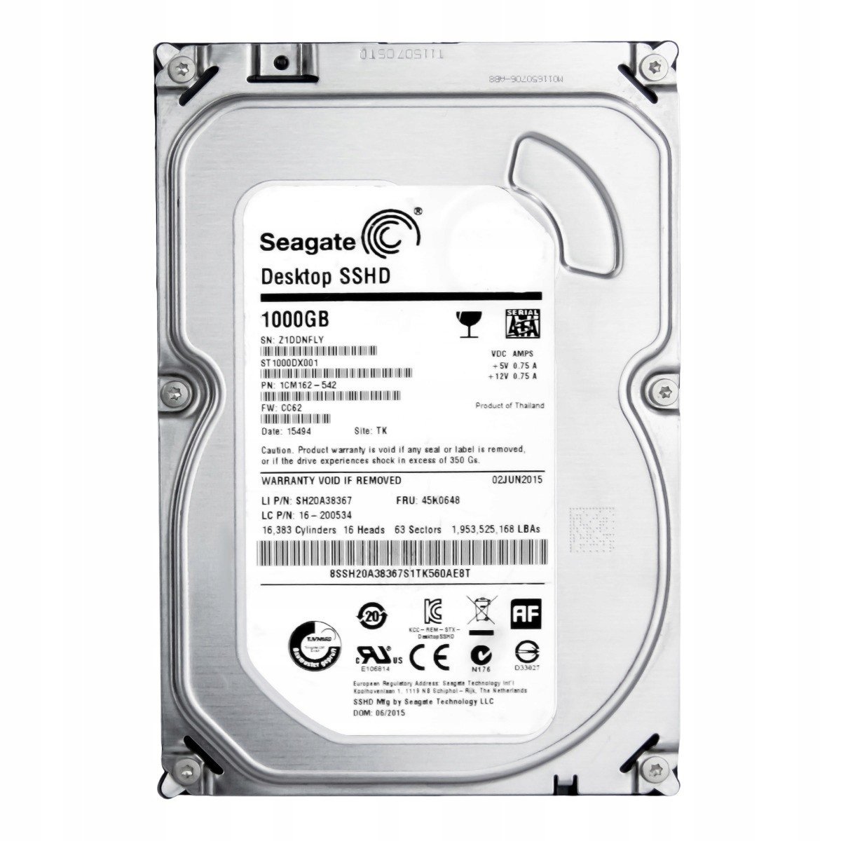 Ibm 45K0648 1TB 7.2k Sata III 3.5'' ST1000DX001