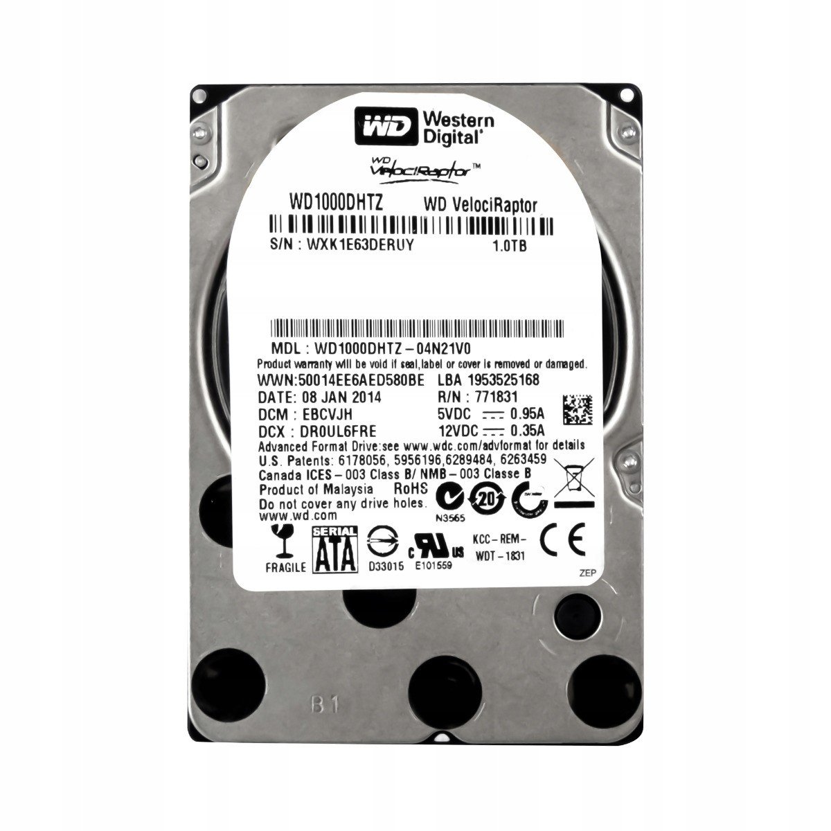 Wd Velociraptor 1TB 10K Sata III 2.5'' WD1000DHTZ