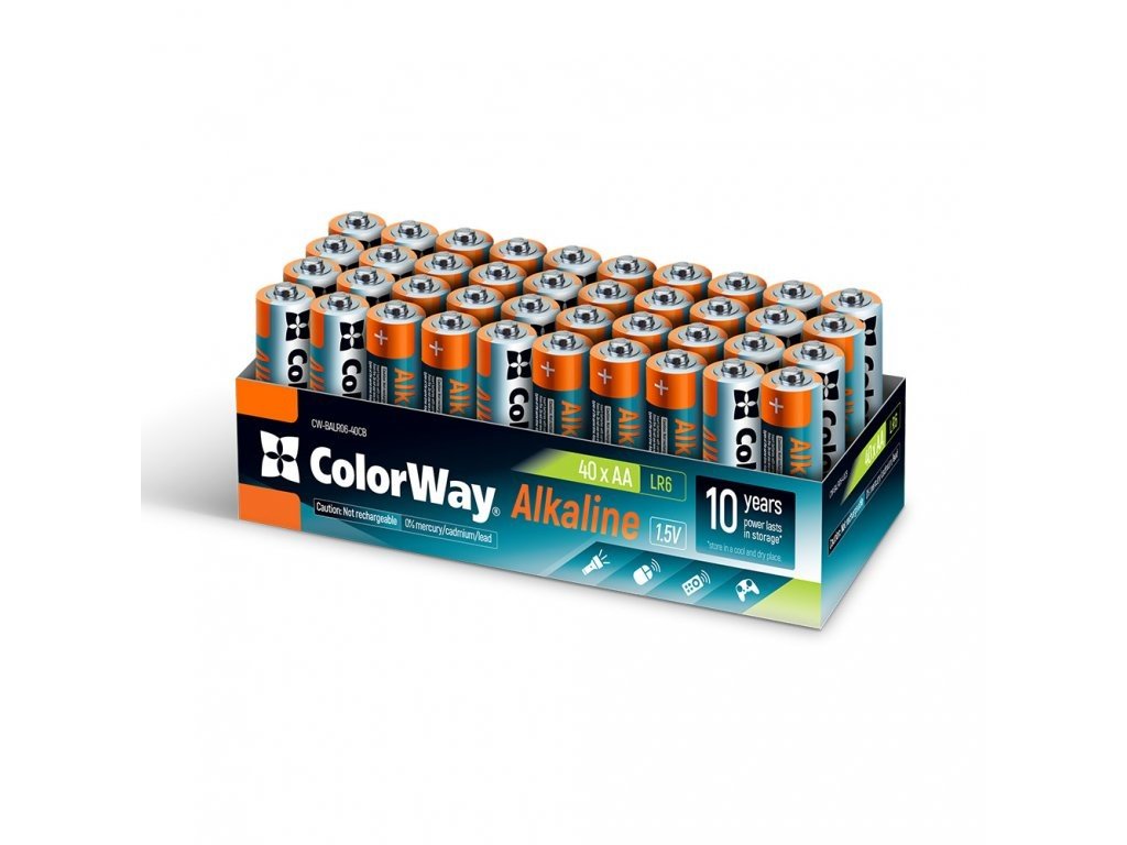 Baterie СolorWay Alkaline Power Aa (40ks