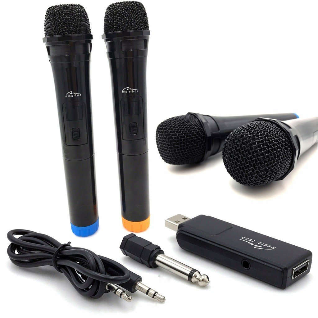 Bezdrátový karaoke mikrofon s vysílačem 2ks