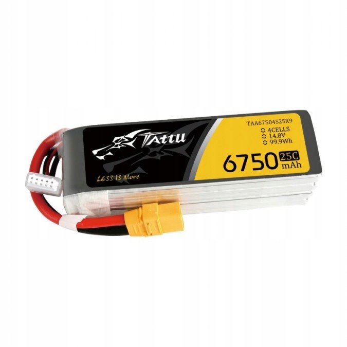 6750mAh 14,8V 25C Tattu Gens Ace Tattu