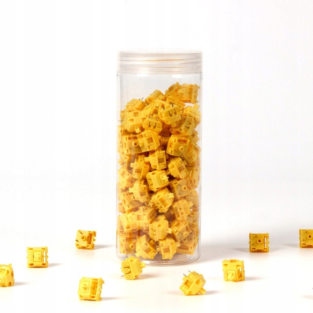 Gateron Přepínače Set Cap Gold Yellow V2