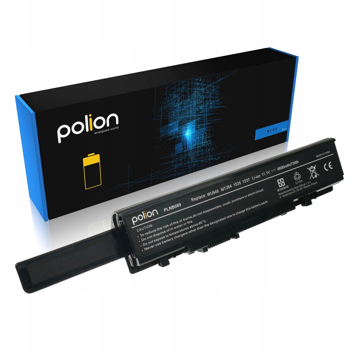 6600mAh baterie pro notebook Dell Studio 1550 1555