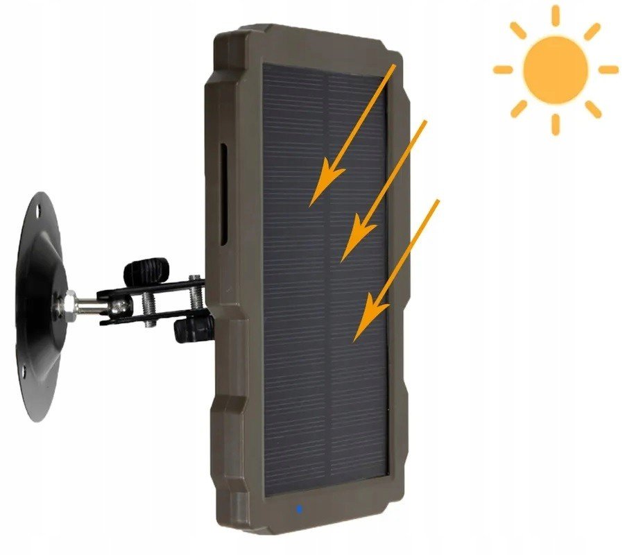 Solární panel napájení fotopasti 6V 12V 2400mAh