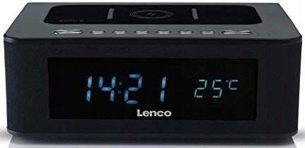 Radiobudík Lenco CR-580BK USBx2 Qi Nfc Bluetooth