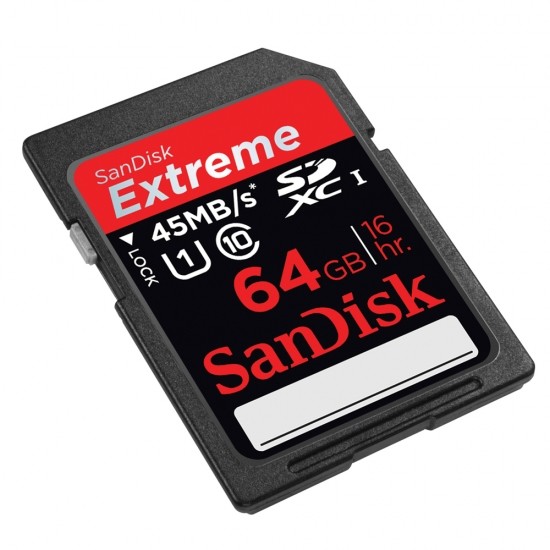 Paměťová karta 64GB Sandisk Extreme Sd XC 45MB/s C1