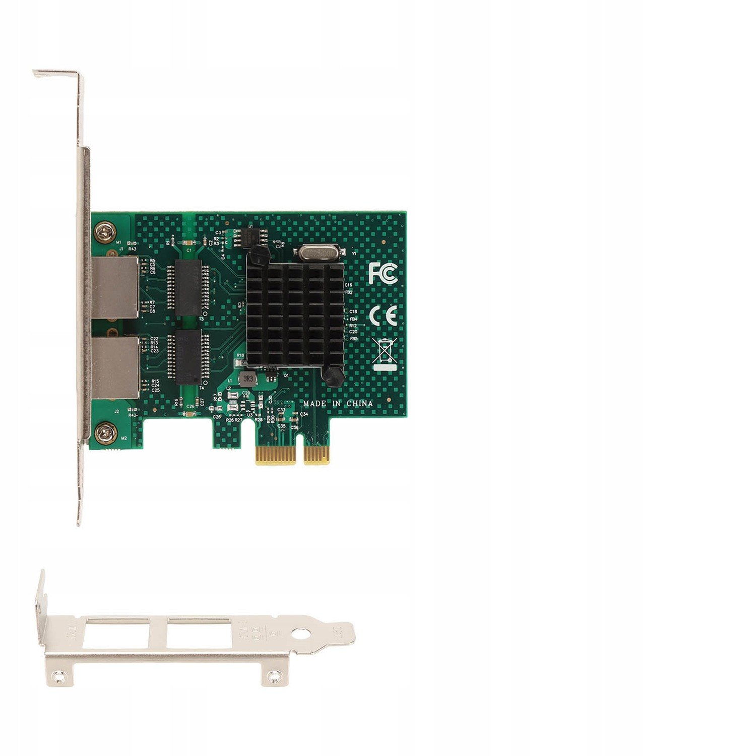 Ethernetová karta Pcie X1 BCM5720 Gigabit duální