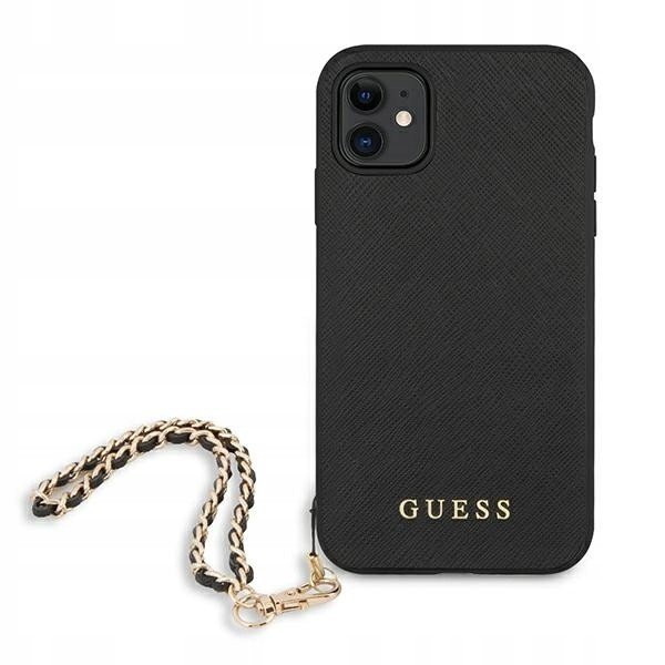 Pouzdro Guess Saffiano Chain Řetízek pro iPhone 11
