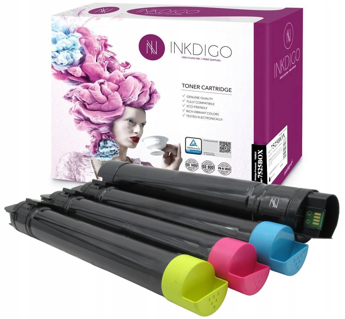 4x Toner Inkdigo Do Drukarky Xerox 7525 7530 7830