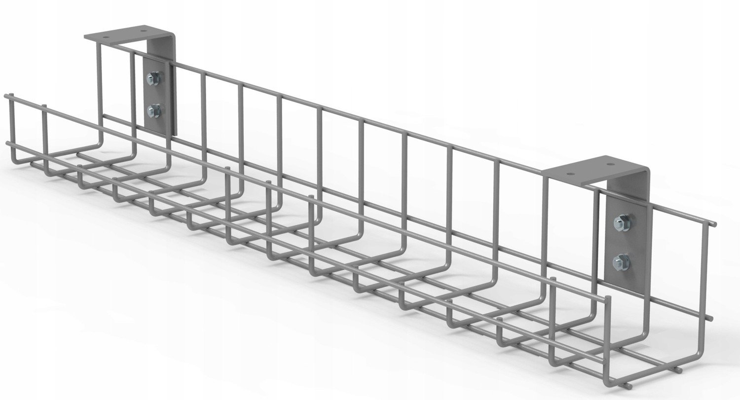 Organizér kanál na kabely podstolový koš L-760mm