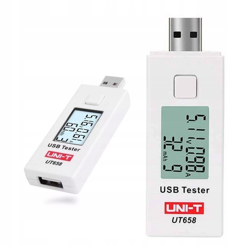 Tester zásuvek Usb Uni-T UT658 měřič proudu