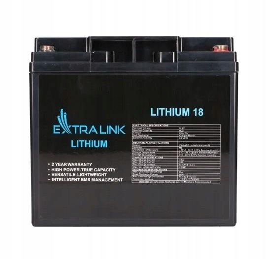 Baterie LiFePO4 18AH 12,8V Bms EX.30417