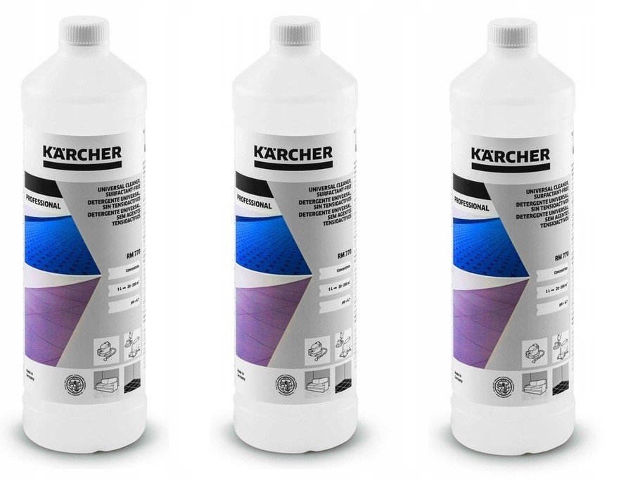 3 x Koncentrat na praní koberců Karcher Rm 770 1L
