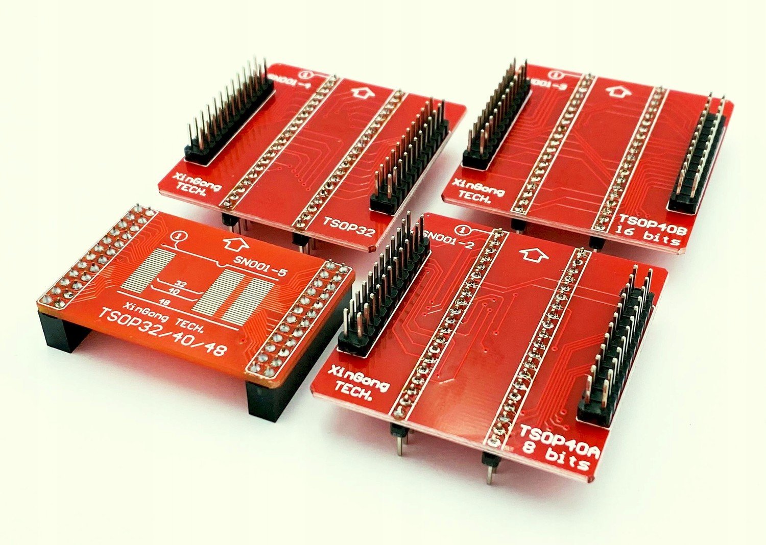 Sada 4 Smd adaptérů (TSOP32/40) simple TL866x