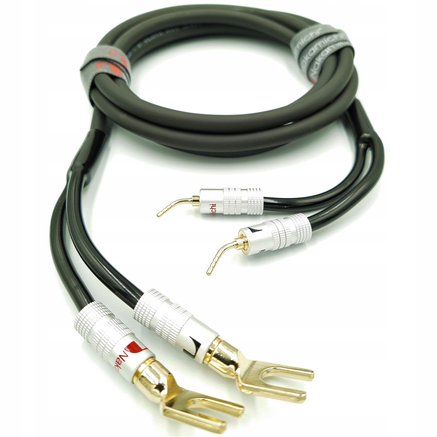 Nakamichi Reproduktorový kabel 2x2,5 jehla vidlice 10m