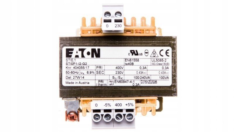 1fázový transformátor 100VA 400/230V STI0,1(400/2