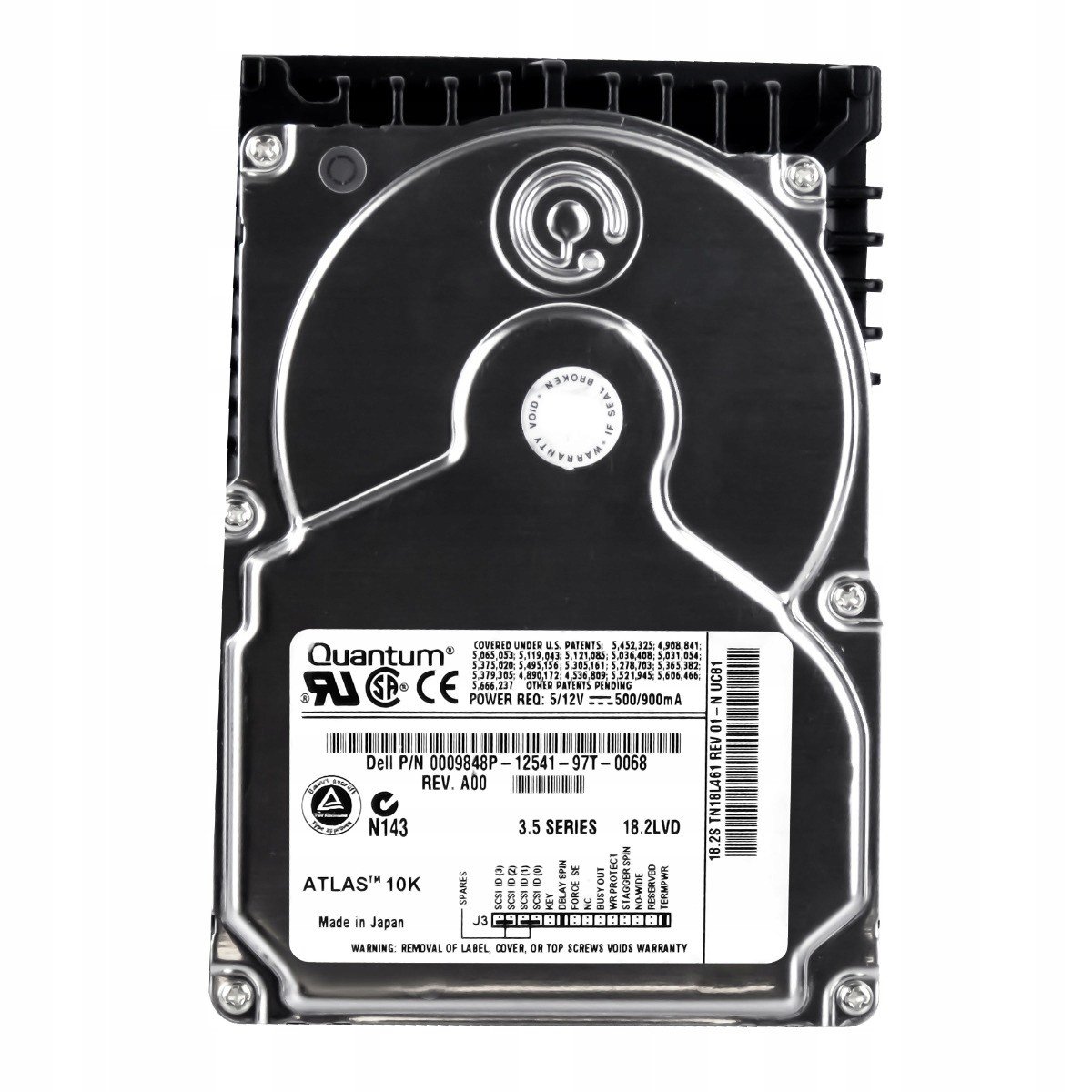 Dell 0009848P 18GB 10K 4MB Scsi U160 3,5' TN18L461