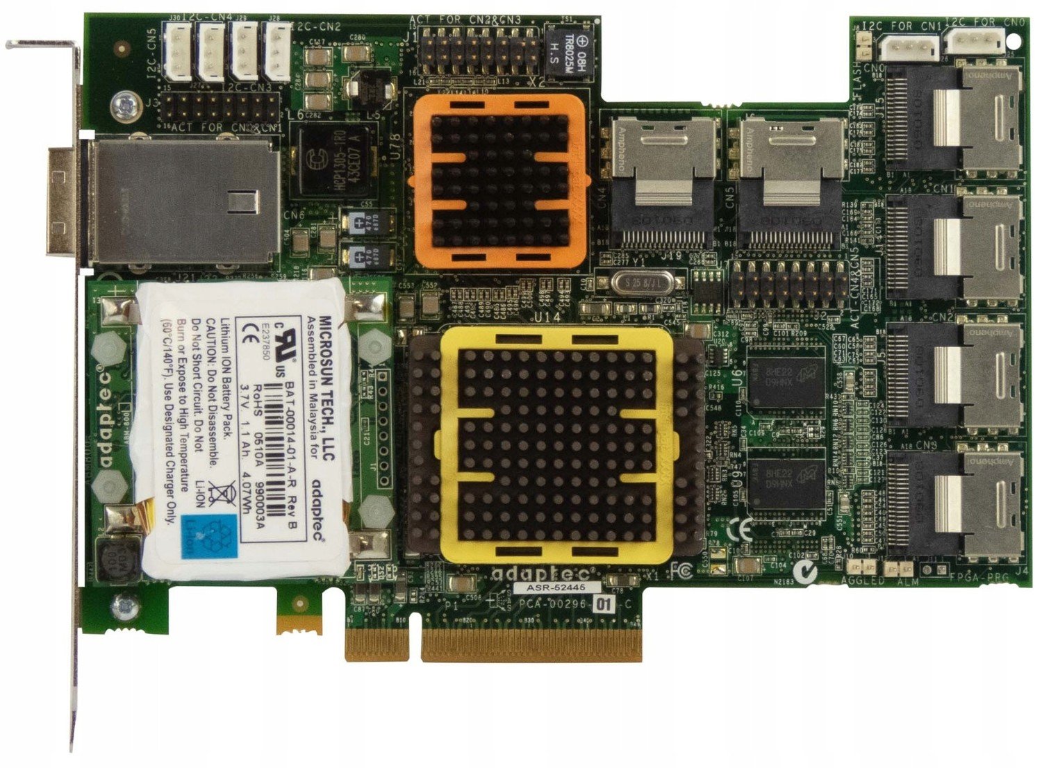 Adaptec ASR-52445 Raid Sas/sata 512MB PCIe +bbu