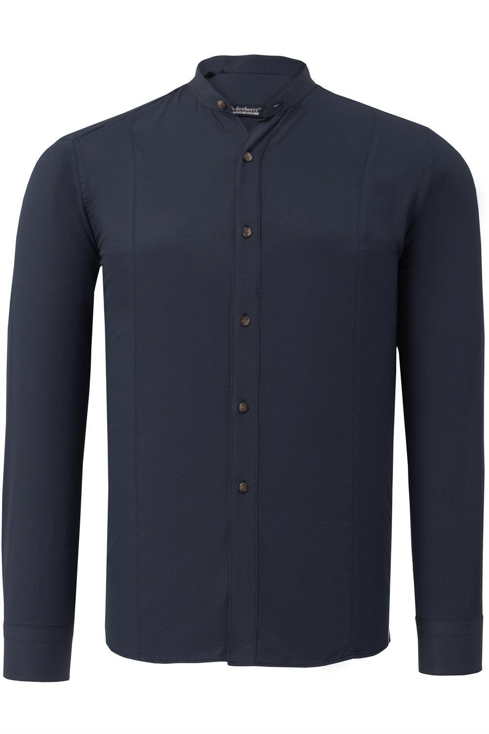 G786 DEWBERRY MENS SHIRT-NAVY BLUE