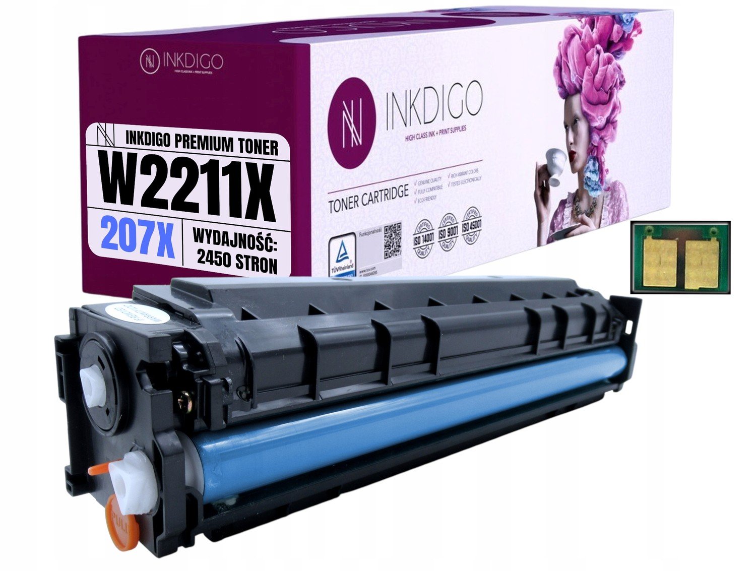 Toner pro Hp W2211X LaserJet M255 M282 M283 Chip