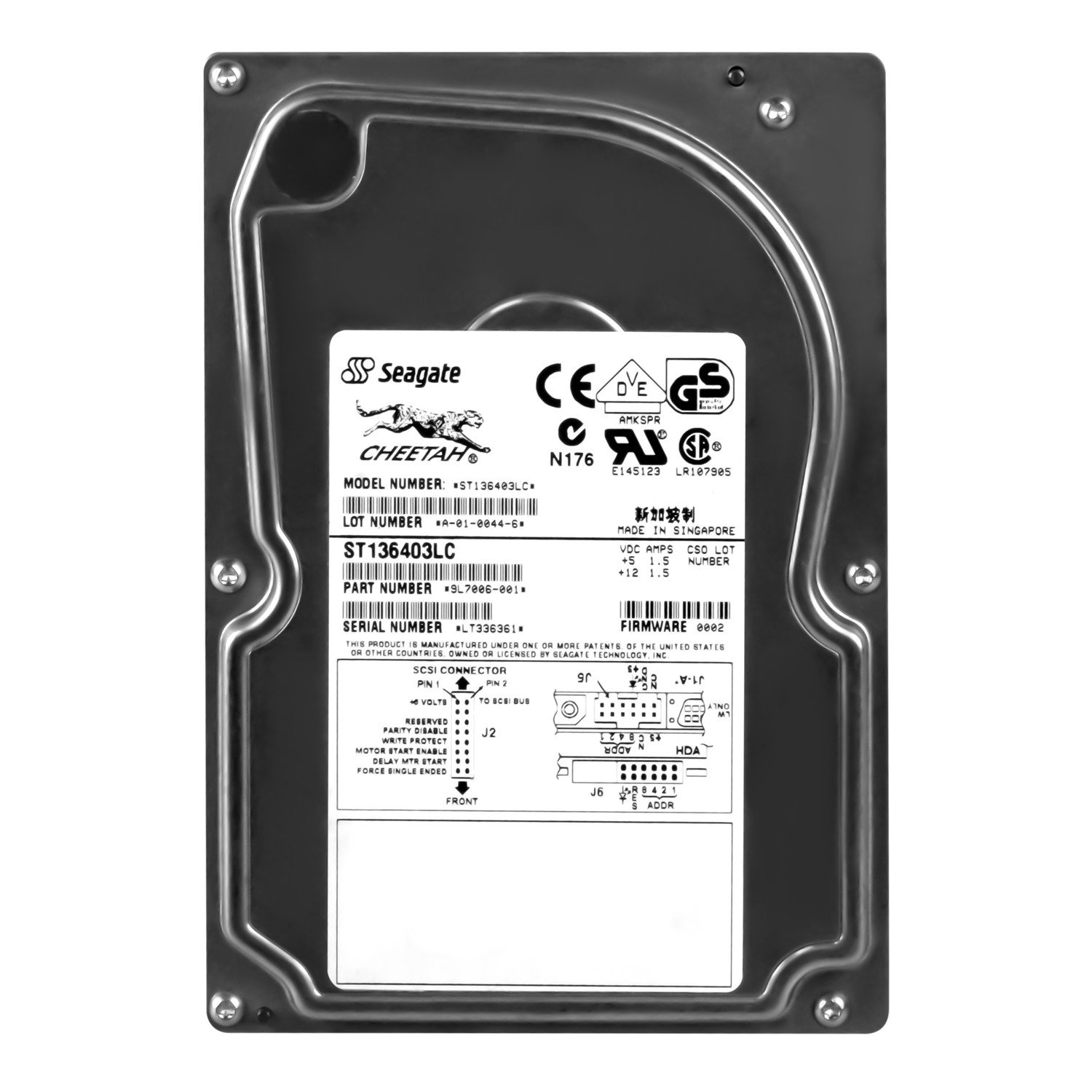 Seagate Cheetah 36GB 10K Scsi 3,5'' ST136403LC