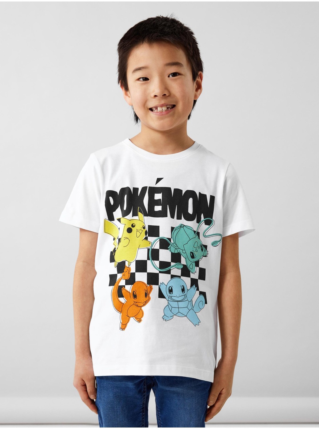Bílé klučičí tričko name it Julin Pokémon - Kluci