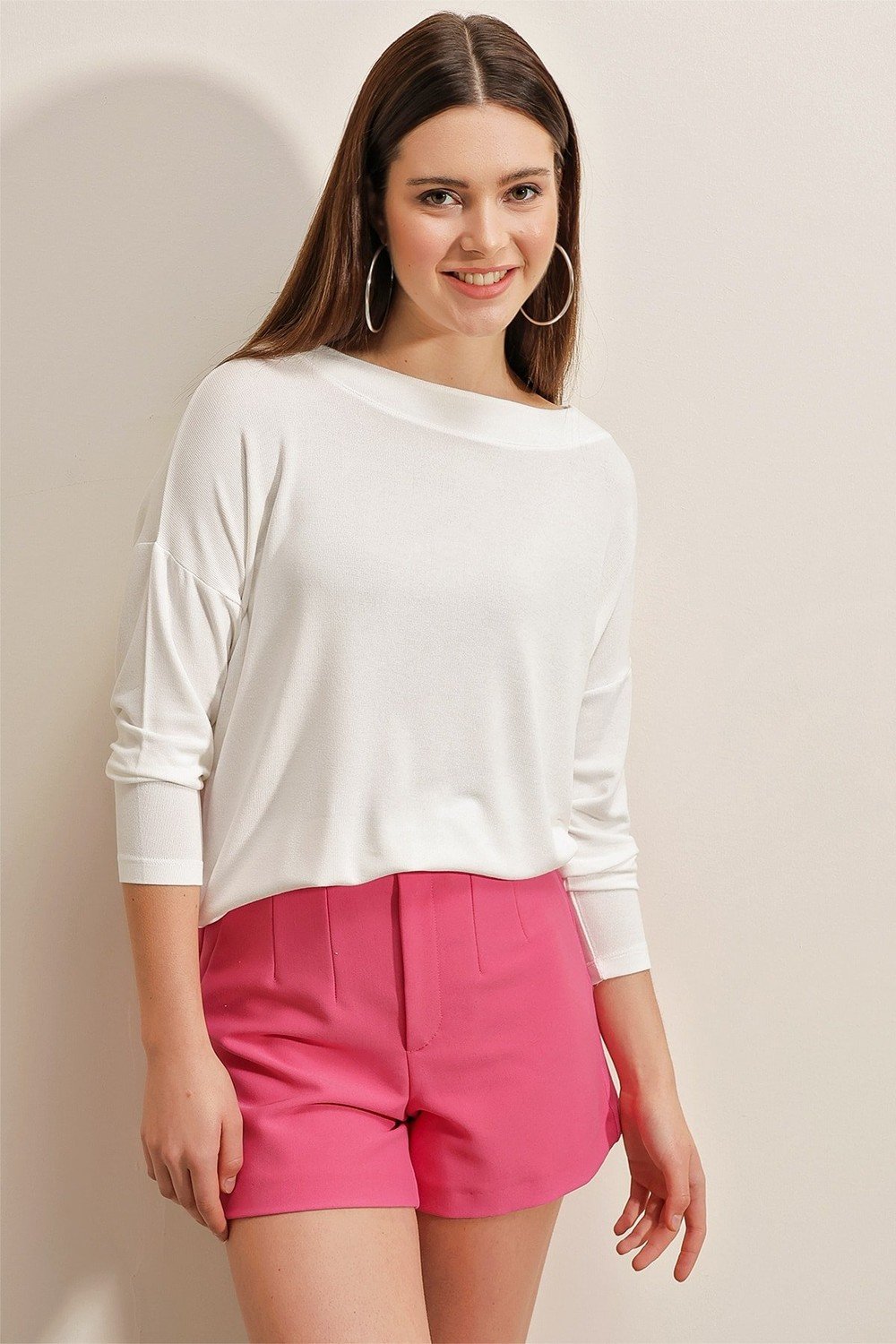 Bigdart Blouse - White - Regular fit