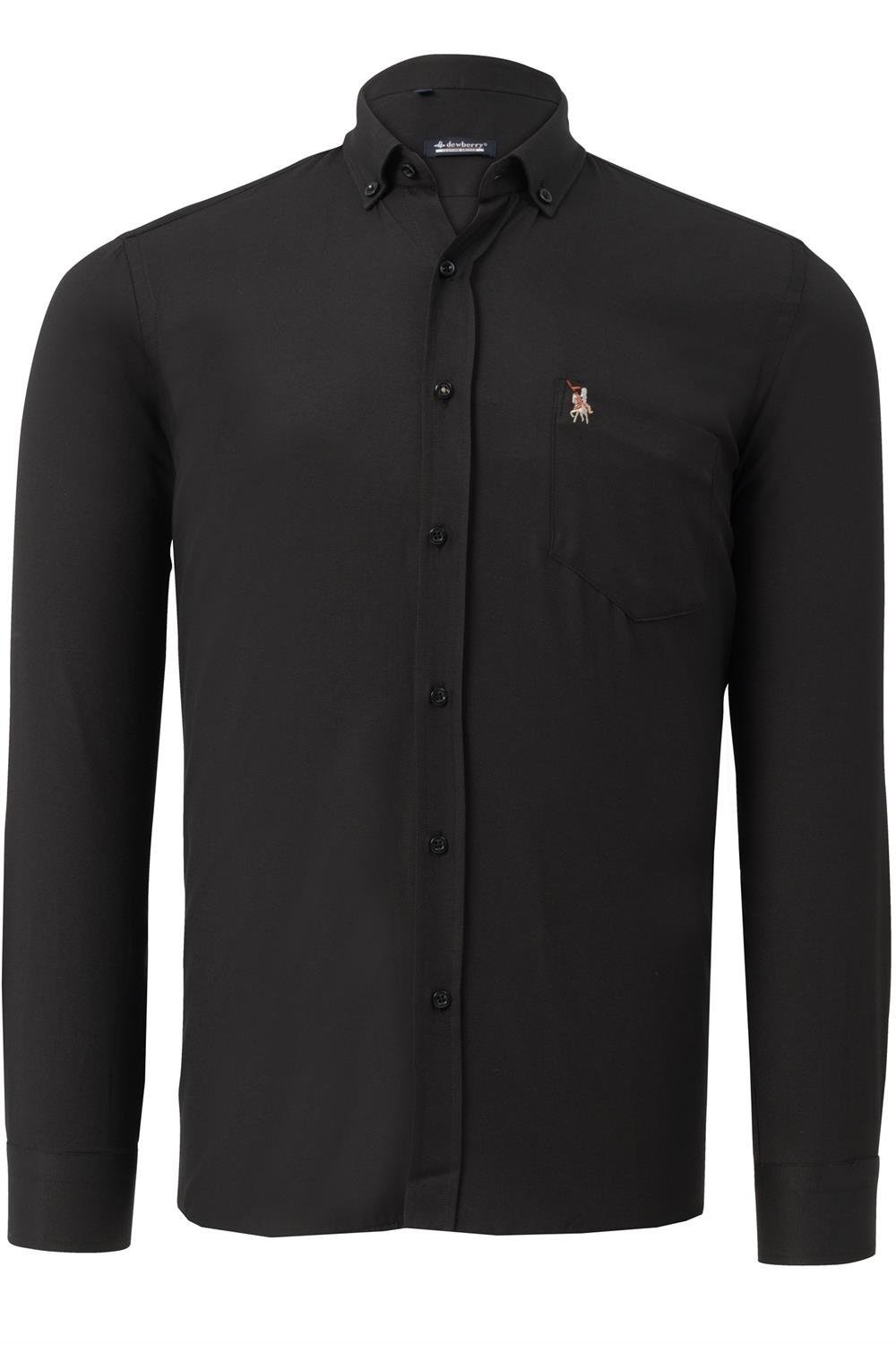 G785 DEWBERRY MEN'S SHIRT-BLACK