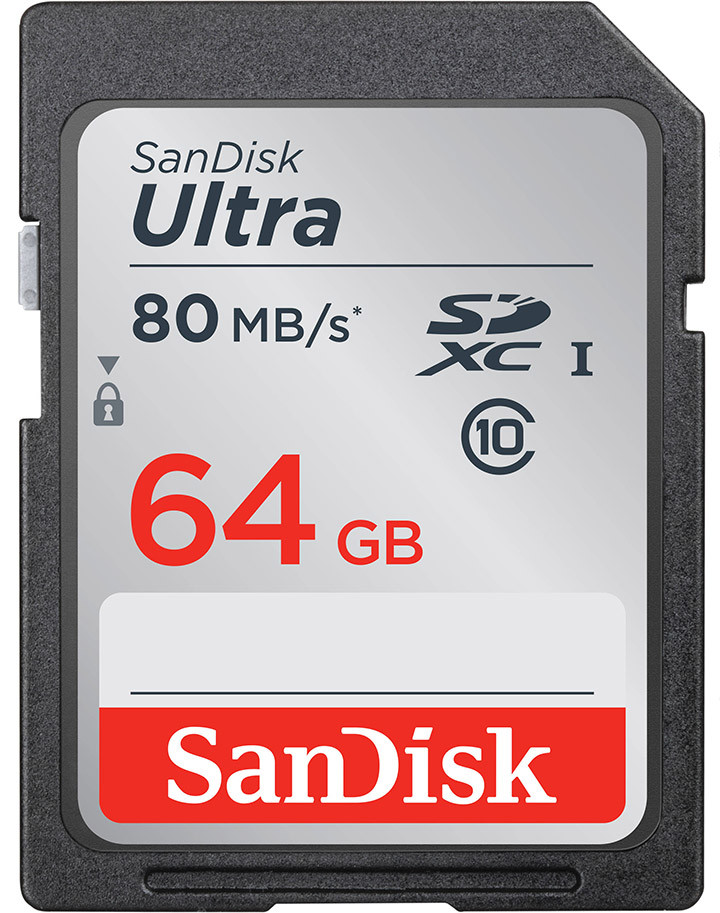 Paměťová karta (sdxc) 64GB SanDisk Ultra 80 MB/s U