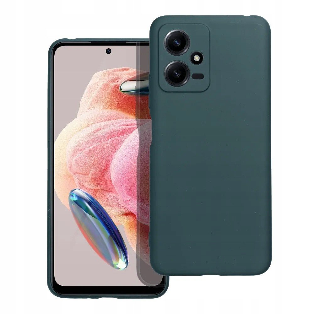 Pouzdro Matt pro Xiaomi Redmi Note 12 5G tmavě zelené