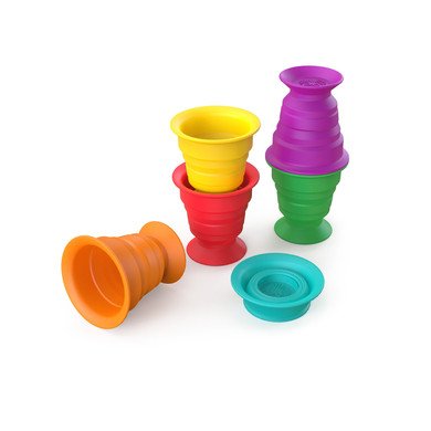 Baby Einstein Senzorická hračka Stack & Squish Cups™ pro skládání na sebe